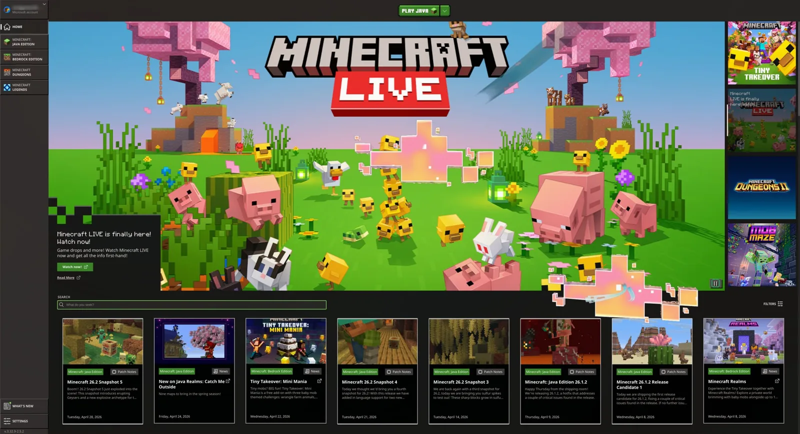 Minecraft draait op Omarchy